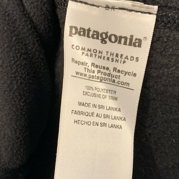Patagonia Black Vest - Full Zip - Size M - Picture 5 of 5